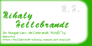 mihaly hellebrandt business card